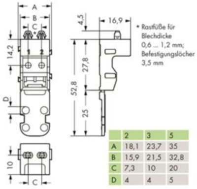 221-522 WAGO Terminals Accessories