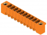 Pin header, 10 pole, pitch 3.81 mm, straight, orange, 1943260000