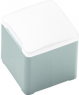 Plunger, square, (L x W x H) 9.55 x 11 x 11 mm, white, for short-stroke pushbutton, 5.05.511.470/2200