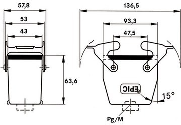 19086000 LAPP Housings for HDC Connectors Image 2