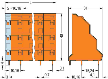 737-804 WAGO PCB Terminal Blocks Image 2