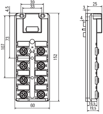 1847560000 Weidmüller Sensor-Actuator Distribution Boxes Image 2