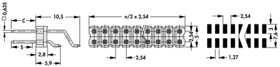 10052654 Fischer Elektronik PCB Connection Systems Image 2