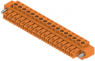Socket header, 17 pole, pitch 3.81 mm, straight, orange, 1941160000