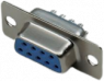D-Sub socket, 9 pole, standard, straight, solder connection, 10120005