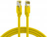 Patch cable, RJ45 plug, straight to RJ45 plug, straight, Cat 6A, S/FTP, LSZH, 1.5 m, yellow