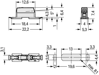 2070-451/998-406 WAGO PCB Terminal Blocks Image 3