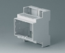 Polycarbonate DIN rail enclosure, (L x W x H) 58 x 71 x 90 mm, light gray, B6703102