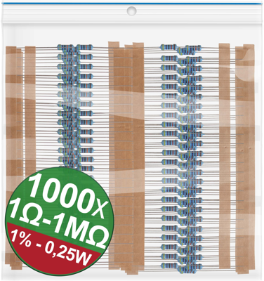 22P037 QUADRIOS Resistor Sortiments