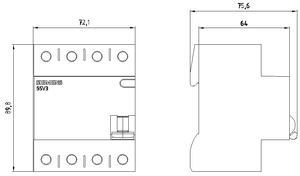 5SV3322-6KK60 Siemens FI Circuit Breakers Image 2