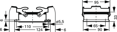 09300320301 Harting Housings for HDC Connectors Image 2