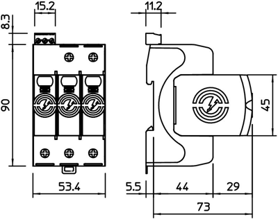 5095283 OBO Bettermann Overvoltage Protection Image 2