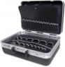 Tool case, fixed center panel and bottom tray, without tools, (L x W x D) 480 x 350 x 190 mm, 3.9 kg, 5015