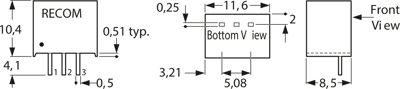 R-78E5.0-0.5 RECOM DC/DC Converters Image 2