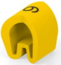 PVC cable maker, imprint "9", (L x W x H) 4.75 x 4.5 x 7.4 mm, max. bundle Ø 6.9 mm, yellow, EC1280-000