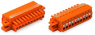 1-wire female connector, 15 pole, pitch 3.81 mm, straight, orange, 2734-215/027-000