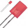 LED, THT, rectangular, red, 617 nm, 4 mcd to 0.007 cd, 110°, L-113IDT