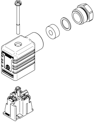 934457100 Hirschmann Automation and Control DIN Valve Connectors Image 2