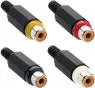 XKTO 1 SCHWARZ Lumberg RCA Connectors