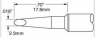 Soldering tip, Blade shape, (W) 2.3 mm, 413 °C, SSC-739A