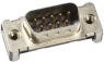 D-Sub plug, 9 pole, standard, straight, solder pin, 09551696812333