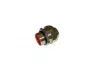 Straight hose fitting, M16, brass, nickel-plated, IP67, silver, (L) 12 mm