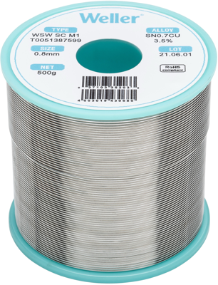 WSW SC M1 0,8MM 500G Weller Solder Wires Image 1