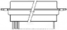 D-Sub socket, 15 pole, high density, equipped, straight, solder pin, 208872-1
