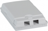 FTTH connection box, 2 x SC Simplex/LC Duplex/E2000, (W x H x D) 84 x 24 x 130 mm, white, FTTH-BOX-IN-2