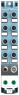 Sensor-actuator distributor, 8 x M8 (3 pole), 6ES7143-5BF00-0BA0