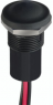 Pushbutton, 2 pole, blue, unlit , 2 A/28 V, mounting Ø 11.9 mm, IP67/IP69K, IXP5W11M