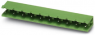 Pin header, 10 pole, pitch 7.62 mm, angled, green, 1766204