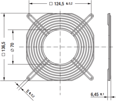 LZ53 ebm-papst Finger Guards, Fan Covers Image 2