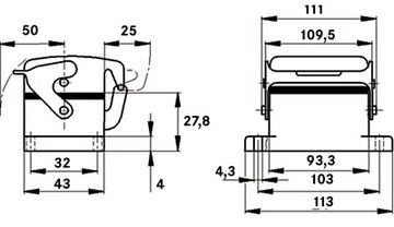 10073900 LAPP Housings for HDC Connectors Image 2