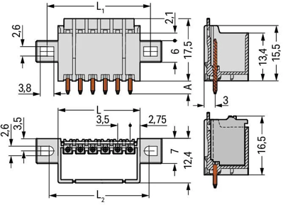 2091-1410/005-000 WAGO PCB Connection Systems Image 2