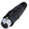 XLR jack, 5 pole, tin-plated, 1.0 mm², AWG 18, RCX5F-Z-000-1