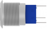 Switch, 1 pole, silver, illuminated  (red/yellow), 3 A/250 VAC, mounting Ø 19.2 mm, IP67, 1-2316542-1