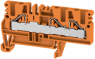 Through terminal block, push-in connection, 0.5-4.0 mm², 3 pole, 32 A, 8 kV, orange, 1934030000