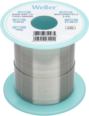 WSW SAC L0 0,5MM 100G Weller Solder Wires Image 1