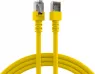 Patch cable, RJ45 plug, straight to RJ45 plug, straight, Cat 5e, SF/UTP, PVC, 0.5 m, yellow