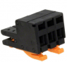 3-fold terminal block, screw connection, 3 pole, 30 A, 8 kV, black, TB100003