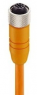 Sensor actuator cable, M12-cable socket, straight to open end, 8 pole, 50 m, PVC, orange, 2 A, 934636174