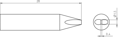 RTU 015 S MS Weller Soldering tips, desoldering tips and hot air nozzles Image 3