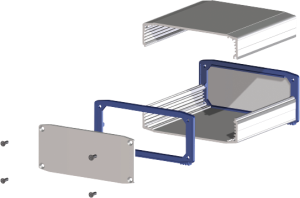 Front panel X30-110, RAL9005 fine structure