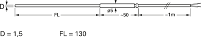 GTF101-5-15-0150-L01-S-LE-GE Greisinger Temperature Probes and Indicators