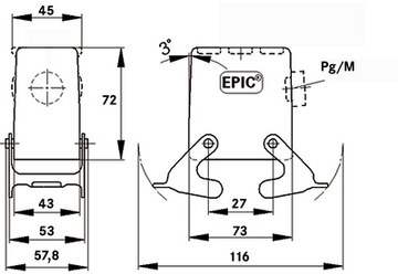 79057200 LAPP Housings for HDC Connectors Image 2