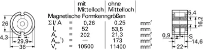 B65611T0250G048 EPCOS Ferrite cores