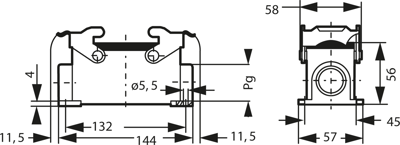 09300241230 Harting Housings for HDC Connectors Image 2