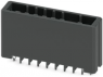 Pin header, 8 pole, pitch 3.81 mm, straight, black, 1341131