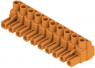 Socket header, 10 pole, pitch 7.62 mm, straight, orange, 1980560000